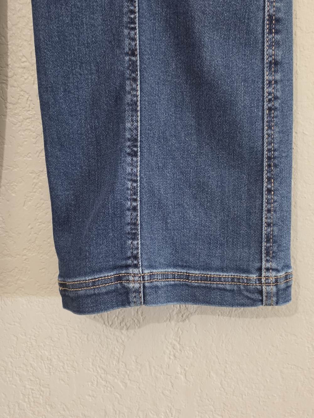 Risen Cargo Wide Leg Jeans Medium Wash High Waist Stretchy Denim Juniors Size 3 - Picture 5 of 11